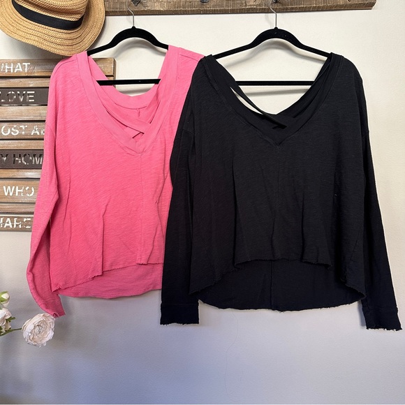 {Anthropologie} Daily Practice cross back top size XS and S - Picture 2 of 3